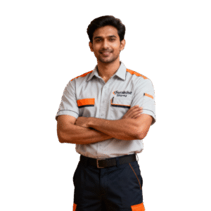 packer mover standing boy